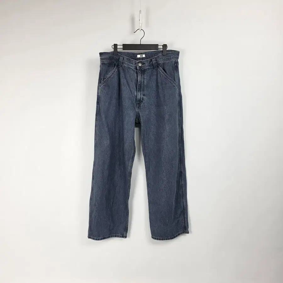 유니클로 U 와이드 데님 팬츠 빈티지 블루 남 35인치 260827