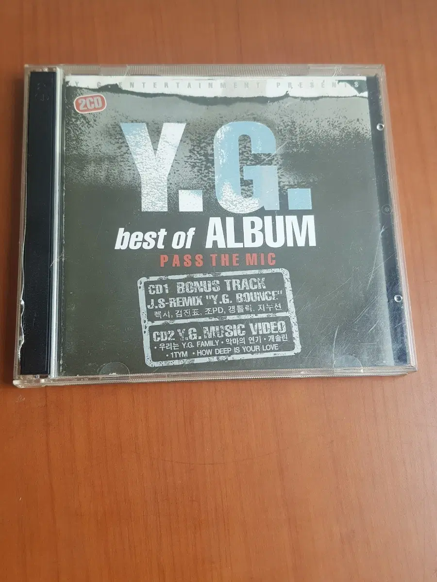 국힙 와이지 Y.G. Best of album PASS THE MIC 1999년 가요씨디 CD+VCD Perry 렉시 김진표 조PD 1TYM 갱톨릭 지누션 양현석 가요cd 가요시디