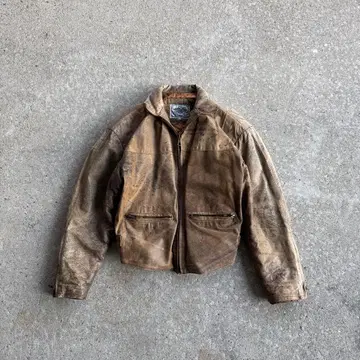 [분위기 발군] 90s 천연 가죽 leather short jacket