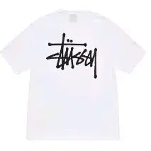 스투시 베이직 반팔 티셔츠 화이트 XL