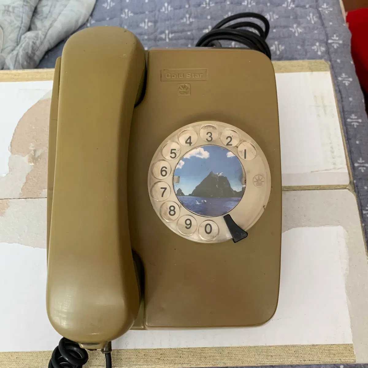 골드스타 빈티지 다이얼 전화기