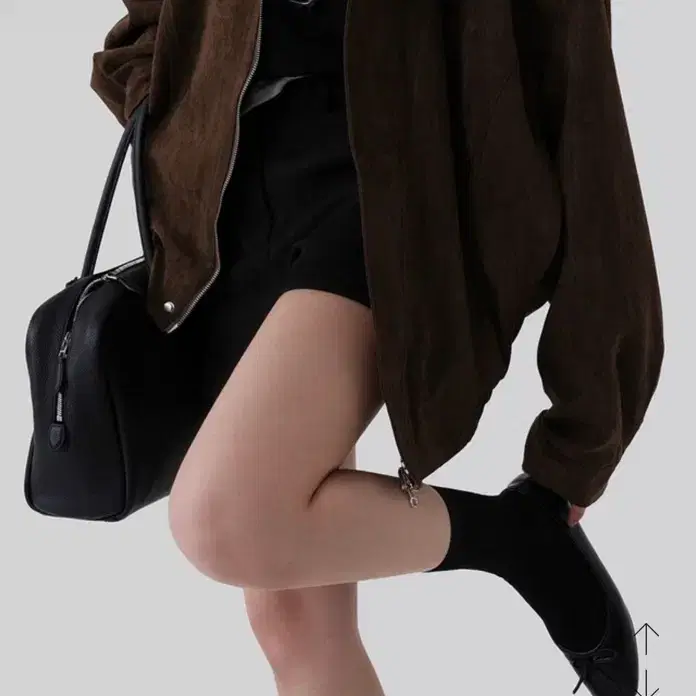 어텀 헤밀스웨이드점퍼 브라운