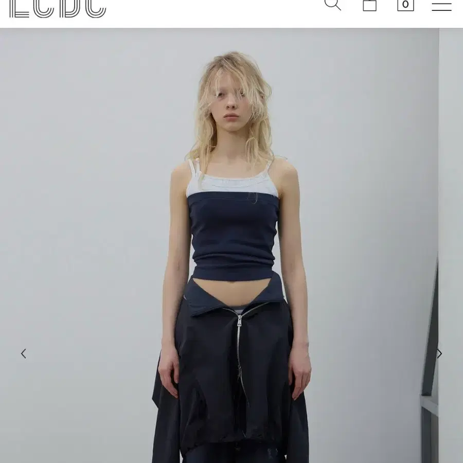 LCDC 트리플 레이어드 탑 네이비 s