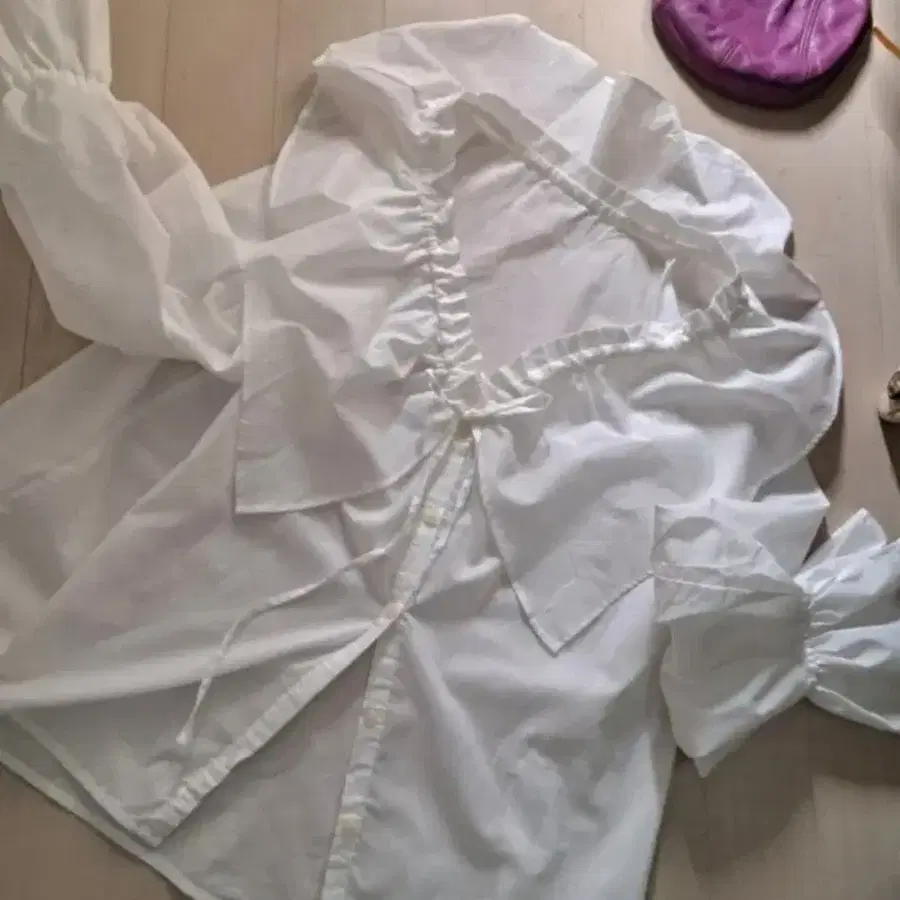 루즈핏블라우스 벌룬블라우스 프릴블라우스 일본