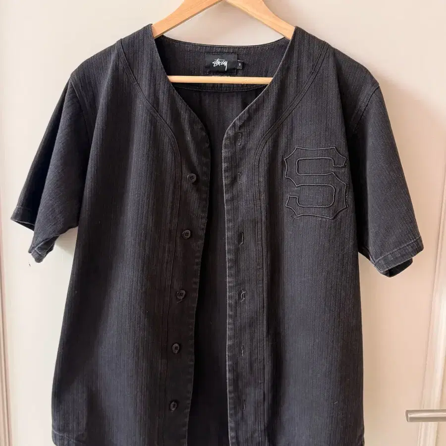 3 스투시 (STUSSY) 흑청 베이스볼 자켓