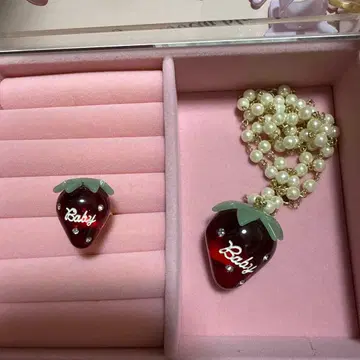 BABY 딸기 반지 목걸이