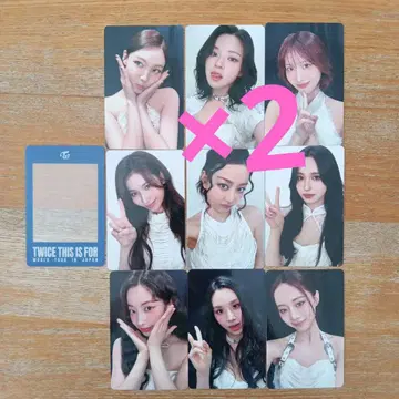 TWICE 트레이딩 카드 Blu-ray DVD 도쿄돔 9장 컴프 2세트