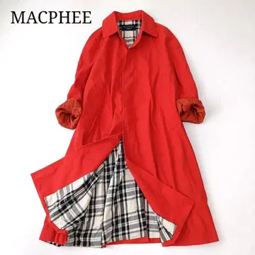 [ MACPHEE/맥피 ] 샴브레이 트윌 스텐카라 코트 체크