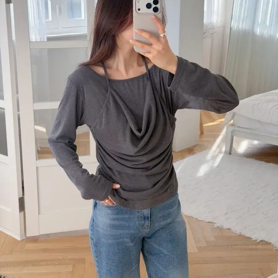 55~77free 빅사이즈 가을 신상긴팔 티셔츠 레이어드