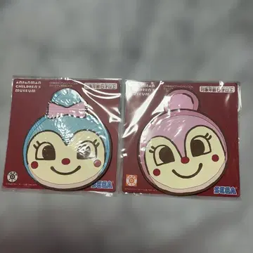 호빵맨 뮤지엄 한정판 도킨 코킨짱 코스터 새상품
