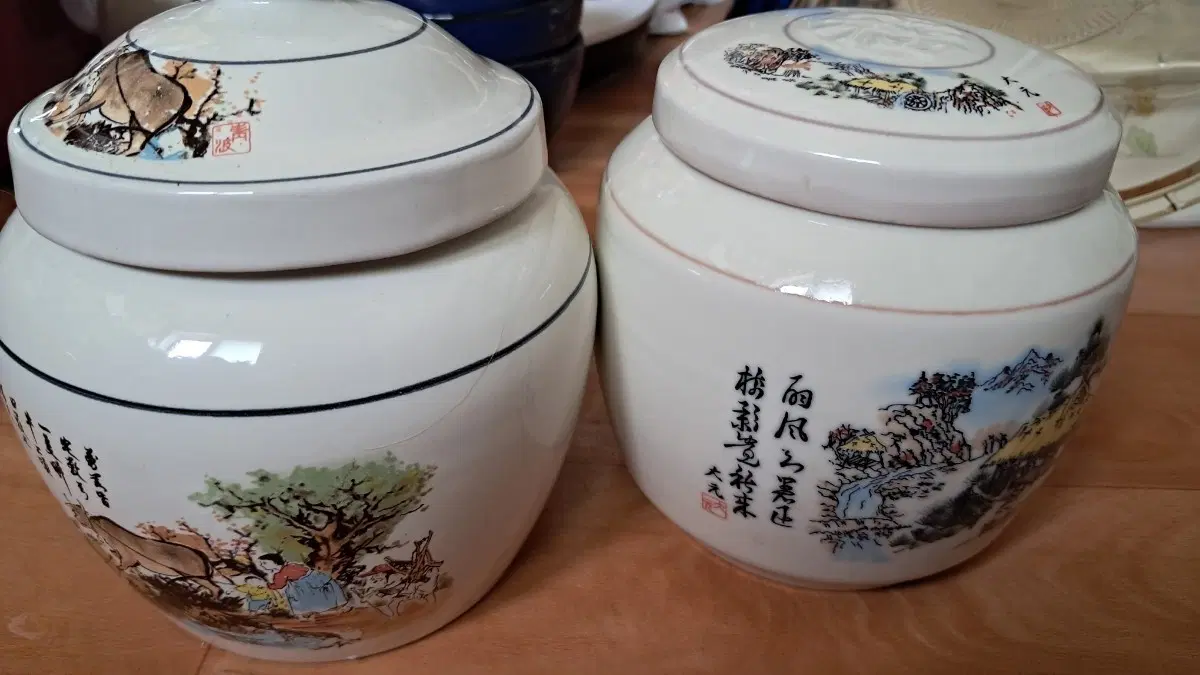 일제 감정기 소금단지2세트.장식.소품