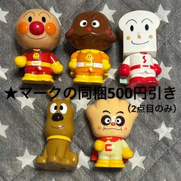 호빵맨 호카호카 피푸 소프트 비닐 인형 5체 묶음 판매