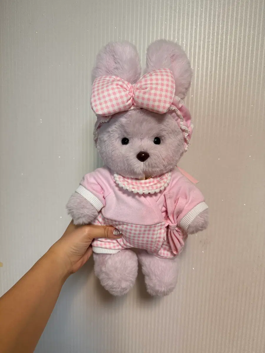 (새상품) 테디테일즈 레나버니 30cm / 체리그레이