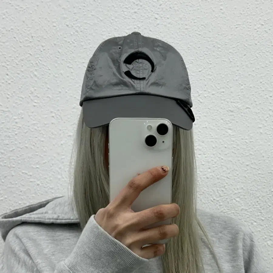 챌린저 센터로고 실버 볼캡 (새상품)