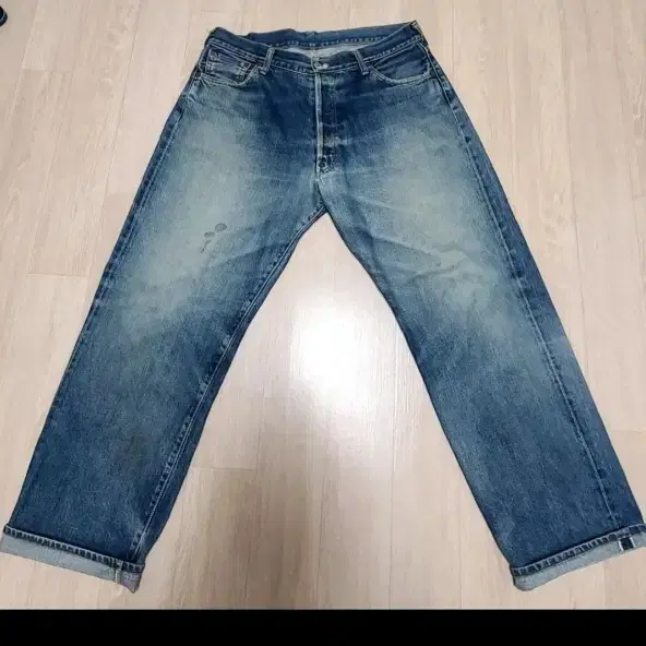 90s EVISU No.3 Lot.2001 일본산 셀비지 데님 36인치 / 리바이스 501XX 복각 스타일