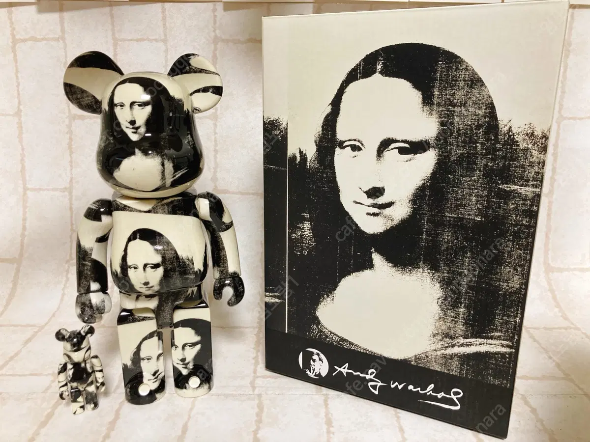 베어브릭 앤디워홀 더블모나리자 400%100% 개봉품