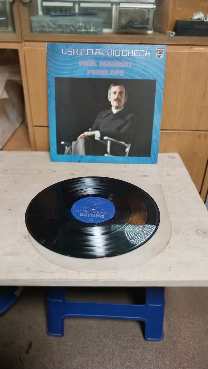 일본 필립스 45 회전 오디오 체크용 LP/폴 모리아 페넬로페
