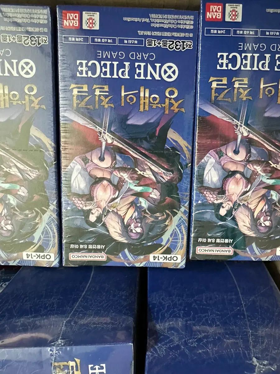 원피스카드 부스터팩 opk-14 창해의 칠걸 미개봉 슈링크 O