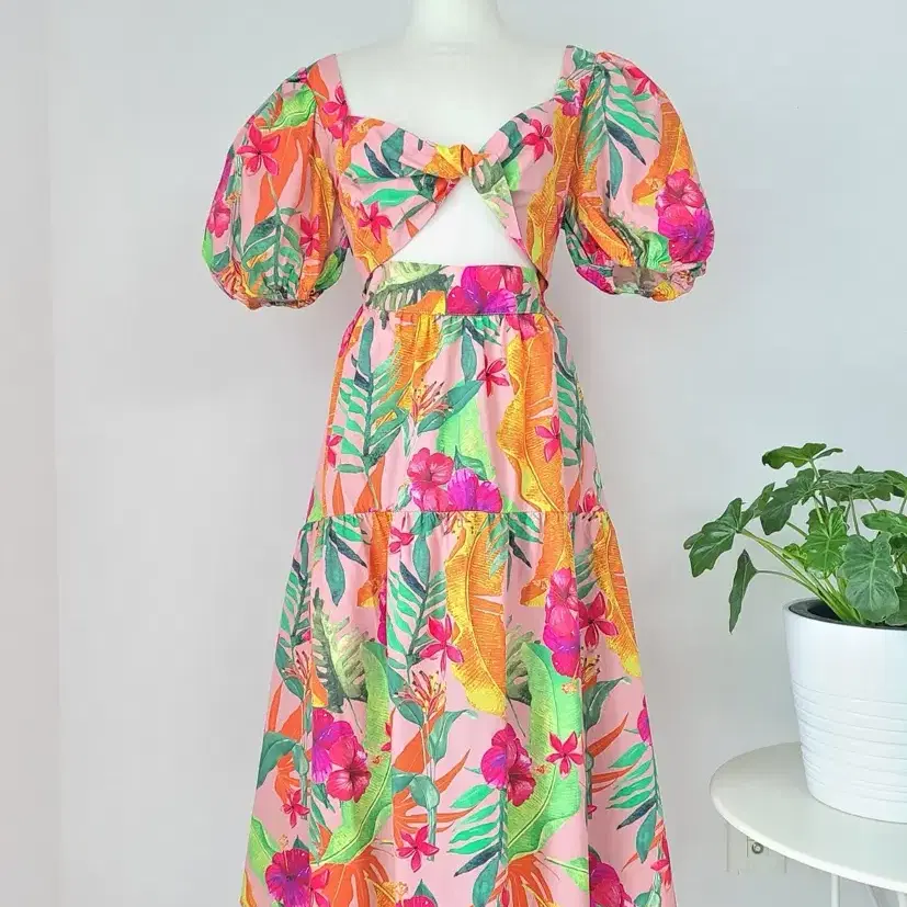 SHEIN 하와이 원피스 큰 사이즈
