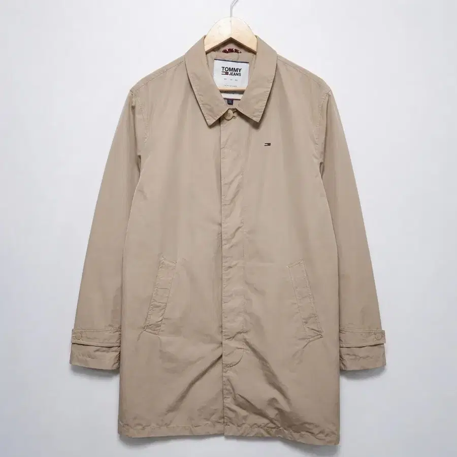 105 TOMMY 타미 싱글 맥코트 바스락 롱코트 레귤러핏 베이지