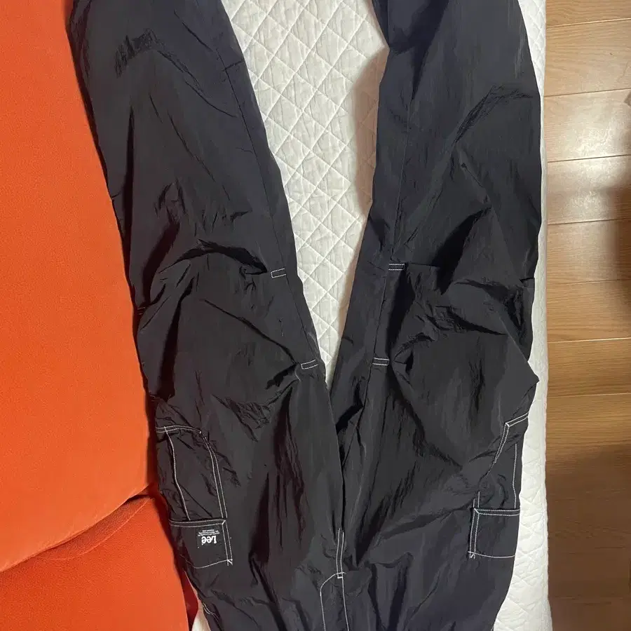 LEE 리 나일론 우븐 메쉬 카고 유틸리티 조거팬츠 L 블랙