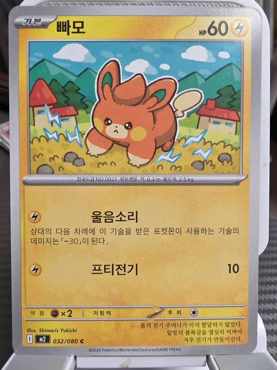 포켓몬 카드 빠모 032/080 C