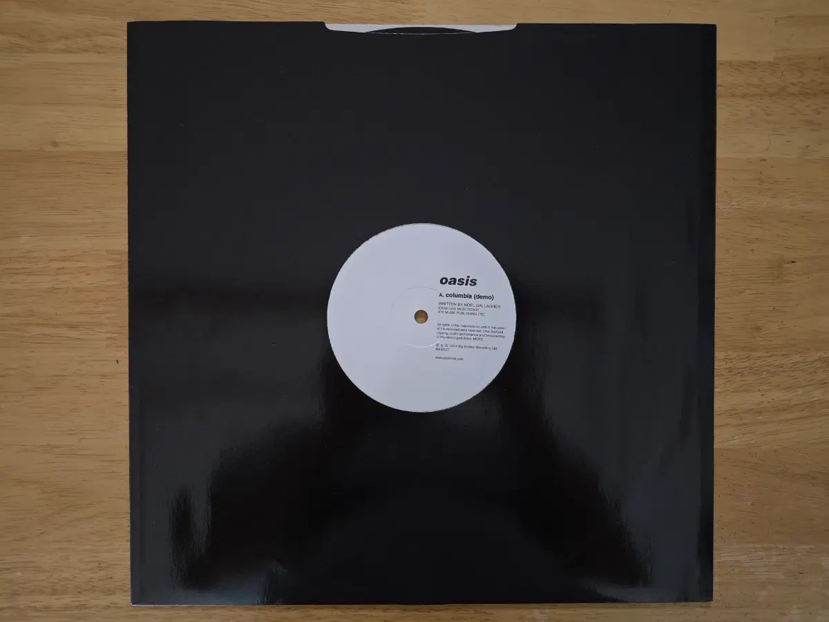 LP 레코드 oasis 오아시스 - Columbia DEMO 영국반