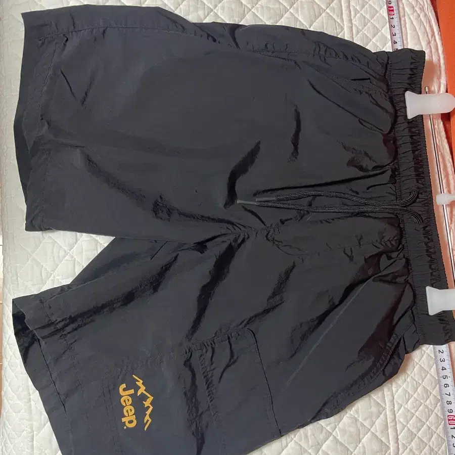 지프 JEEP 나일론 코튼 우븐 카고 반바지 30 블랙