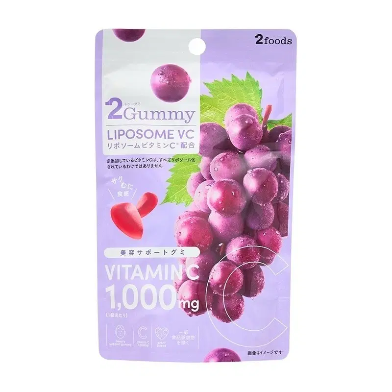 2Gummy 리포솜 비타민 C 1000mg 포도맛 구미