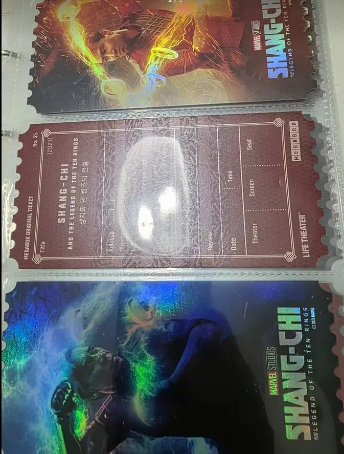 샹치 오티 2종 메가박스 오리지널티켓