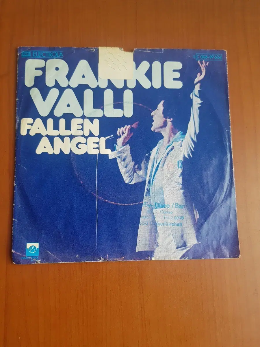 염가음반 올드팝 Frankie Valli 독일반 7인치싱글 바이닐vinyl 도넛판 45rpm