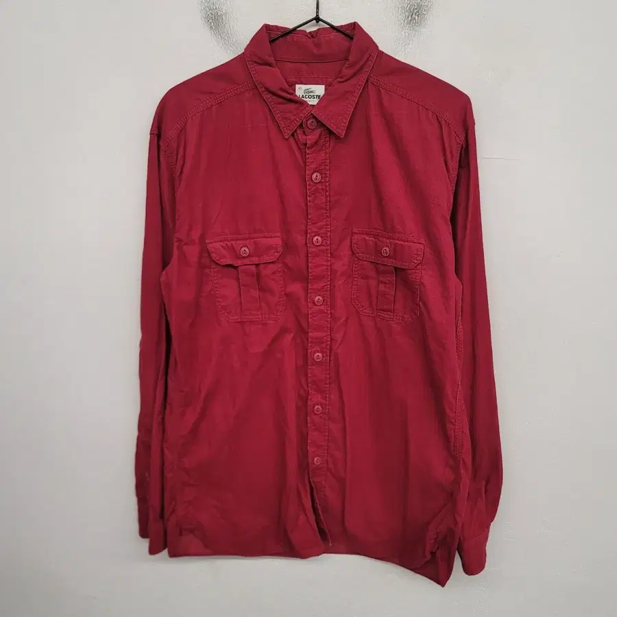 [100/L] 라코스테 코듀로이 골덴 셔츠