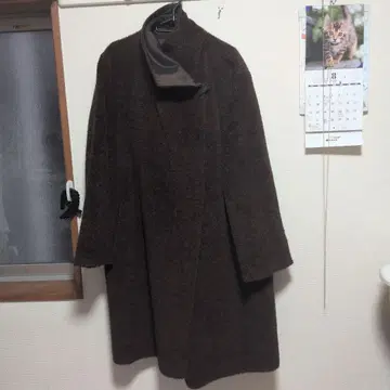 여성용 롱 코트 브라운