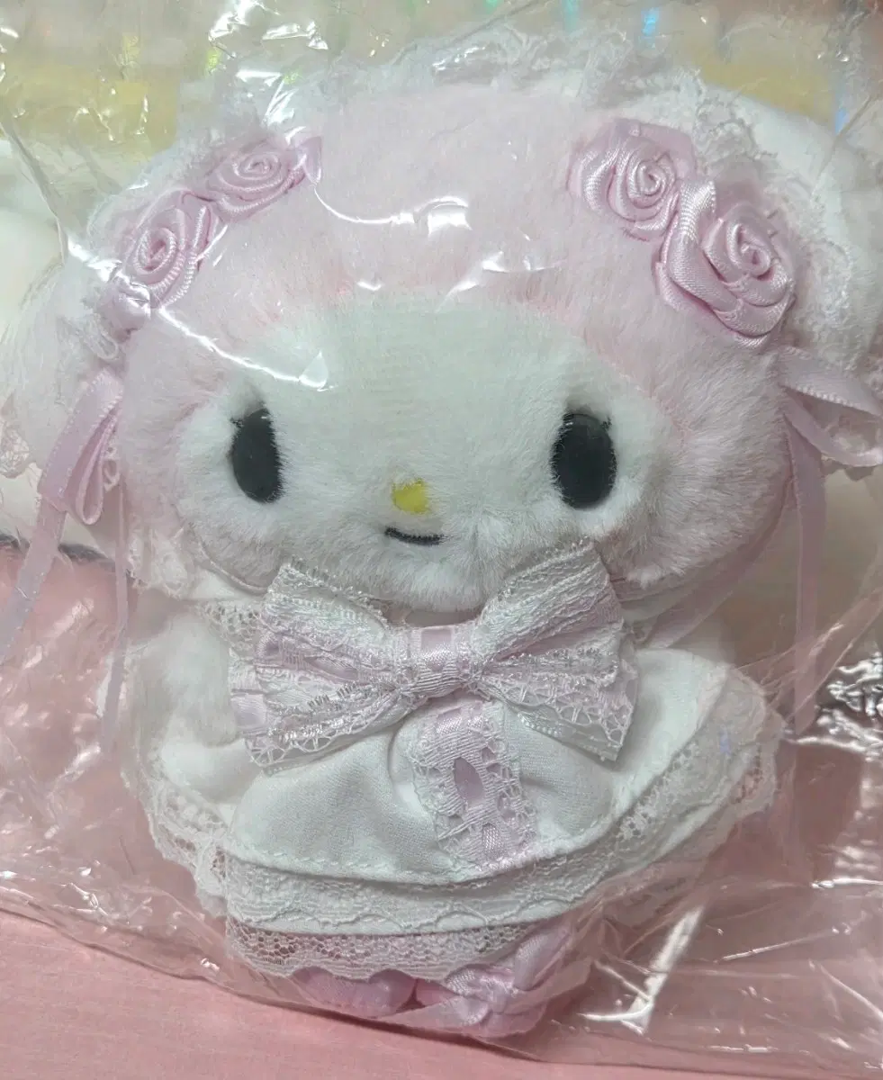 일본 정품)마이멜로디 마스코트 화이트프릴 마멜 산리오 인형 sanrio