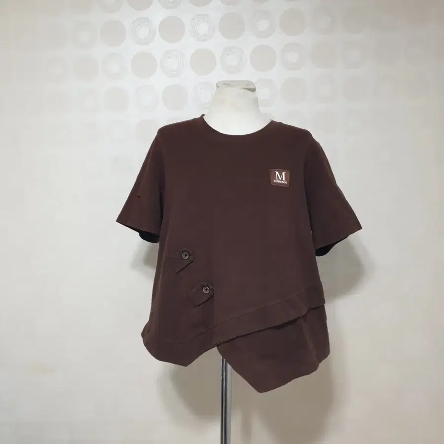 브라운 반팔티77 티셔츠77