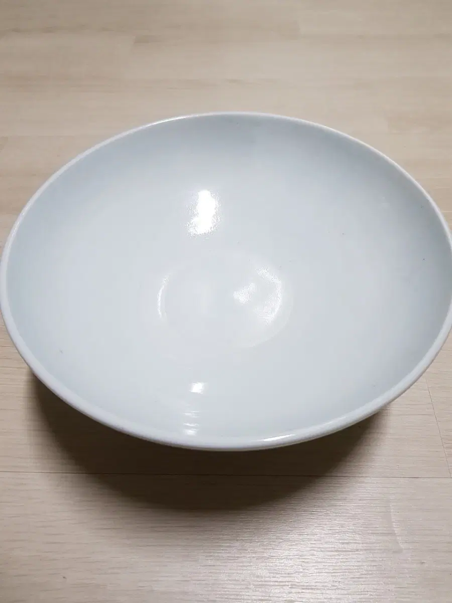 석산골동순백자도자기 고족과반