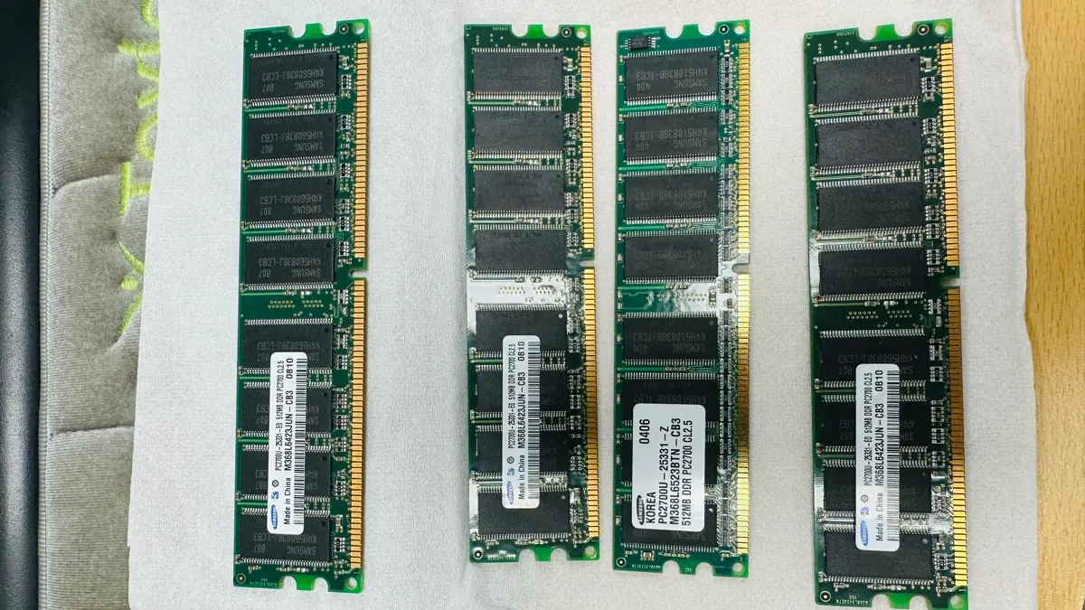[중고메모리] pc2700u 512mb ddr 메모리카드