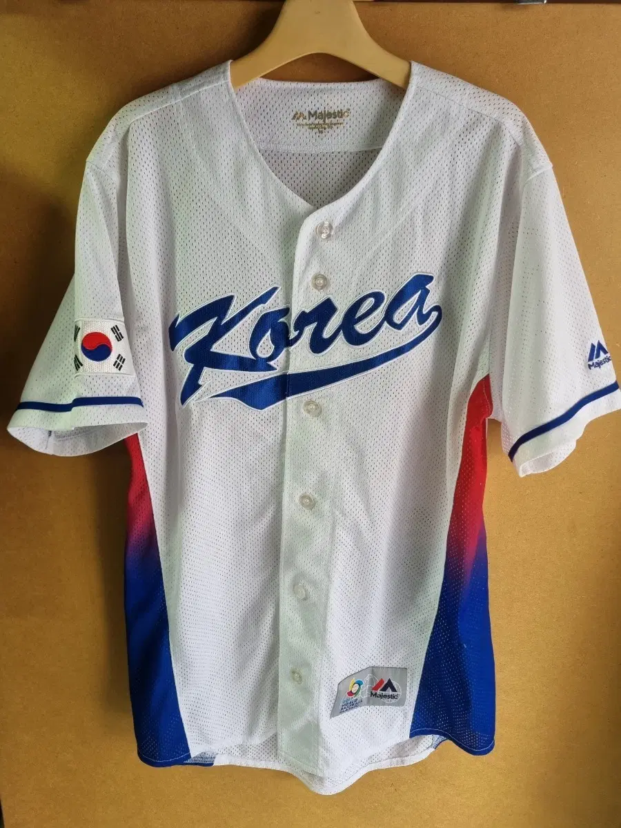마제스틱 오재원 국대 월드 클래식 볼 유니폼
