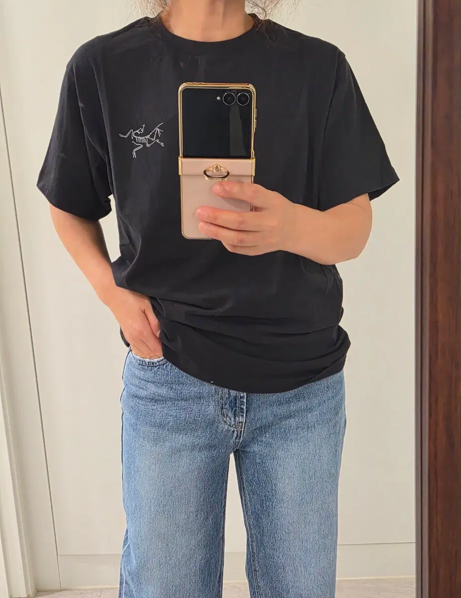 아크테릭스 크래그SL 코튼반팔티 L 블랙 남녀공용