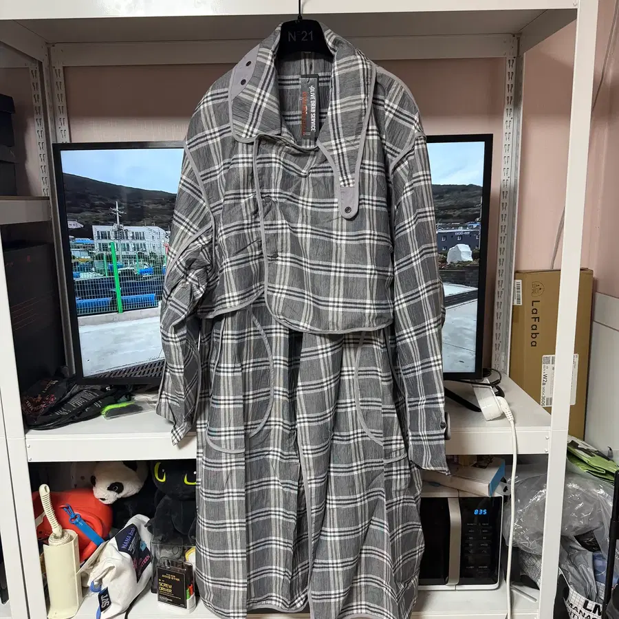 L) 올리버 드랍 서비스 AIRTRENCH COAT