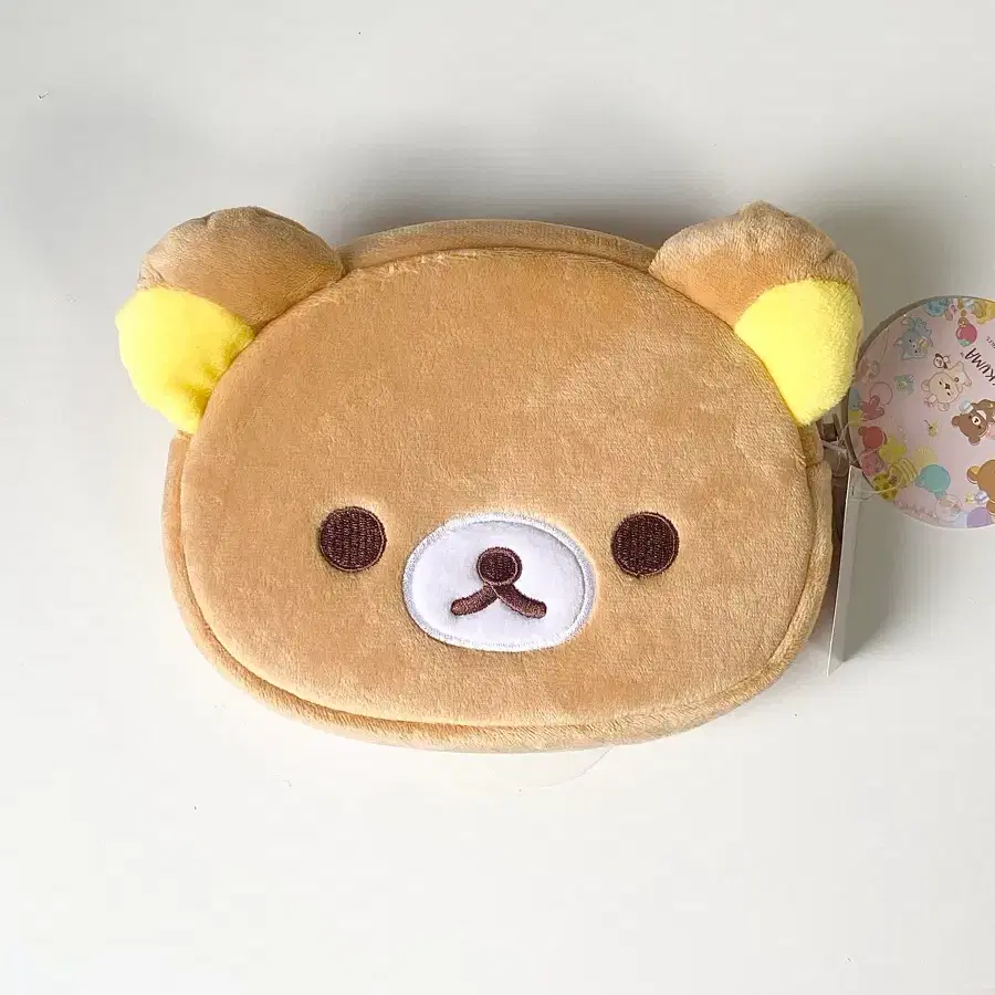 리락쿠마 얼굴 모양 파우치 인형
