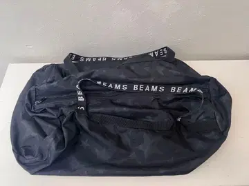BEAMS 별 패턴 블랙 보스턴 백