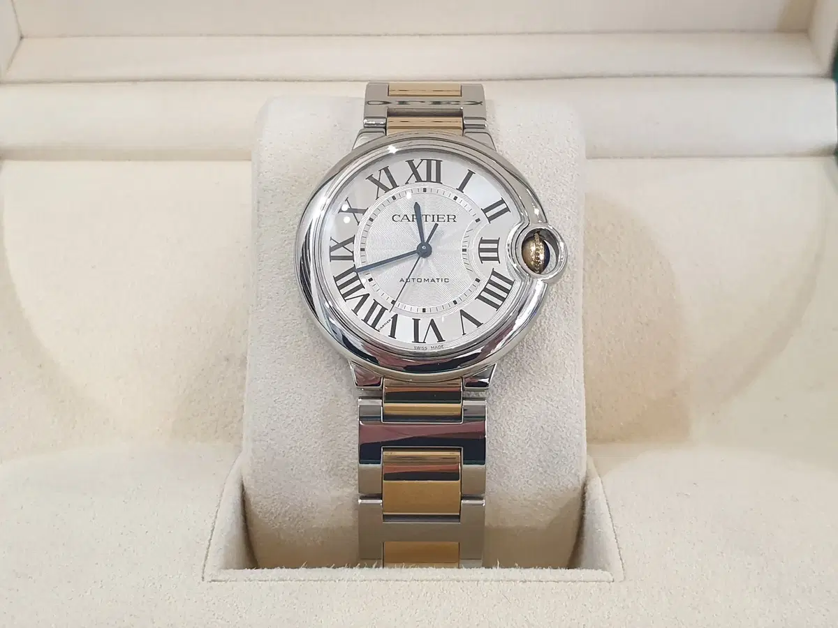 까르띠에 발롱블루 콤비 오토매틱 36MM