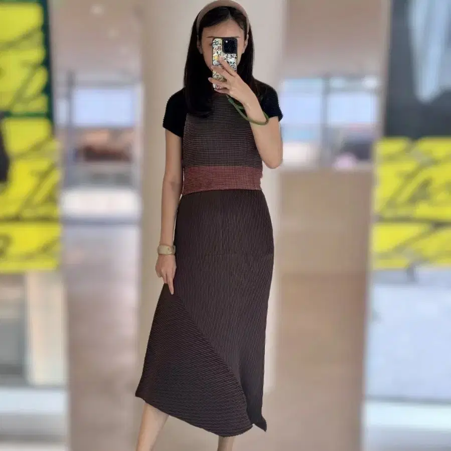 이세이미야케 레이어드 플리츠 탑