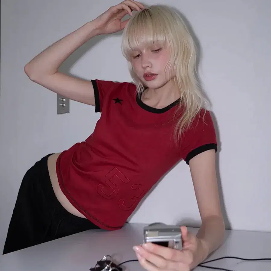 스타 패치 슬림핏 링거티