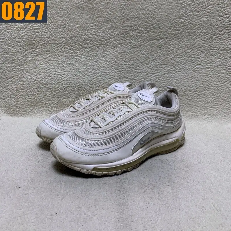 270 NIKE 나이키 에어맥스97 트리플 화이트 스니커즈