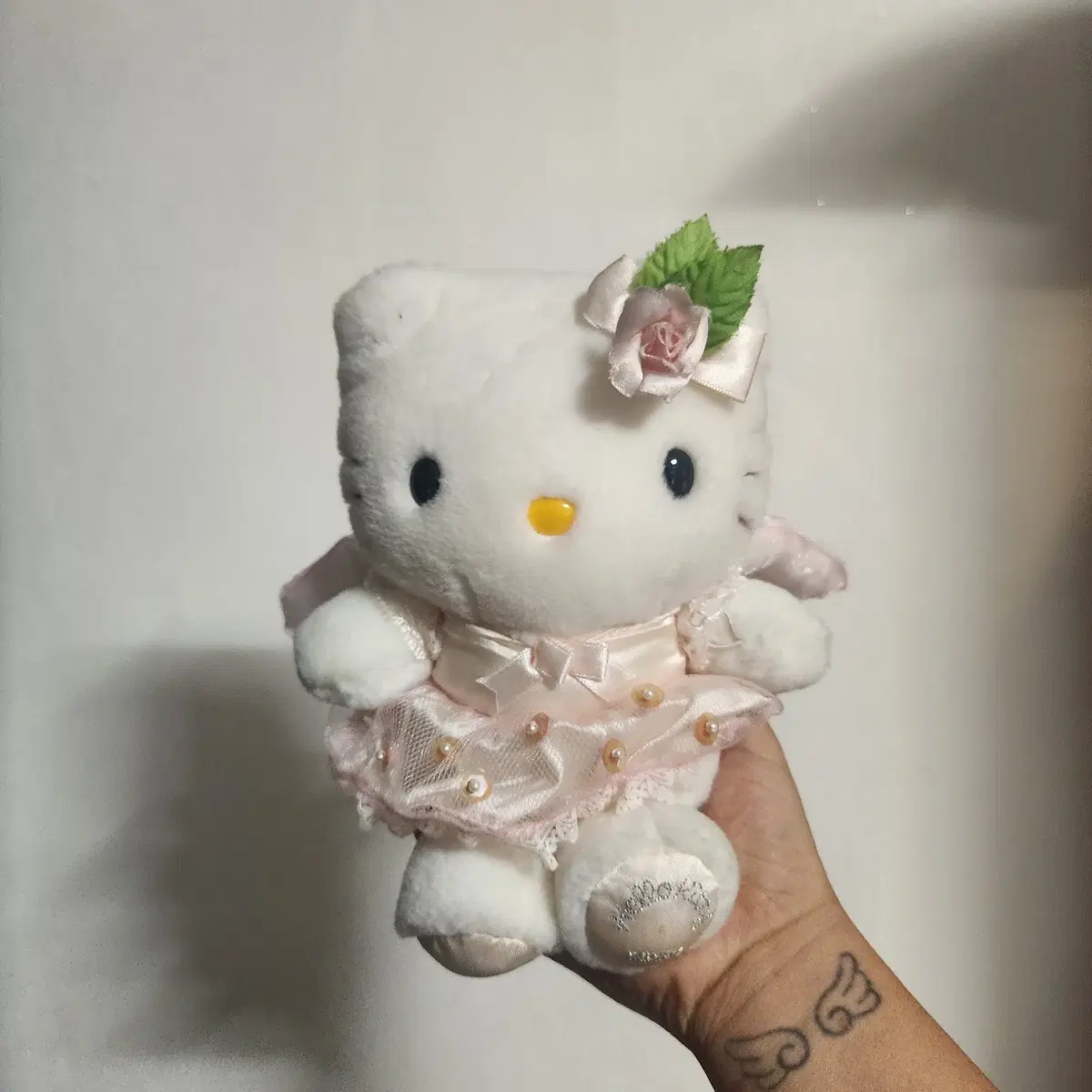 2001년 산리오 엔젤 플라워 헬로키티 인형 빈티지 고전인형 고전키티