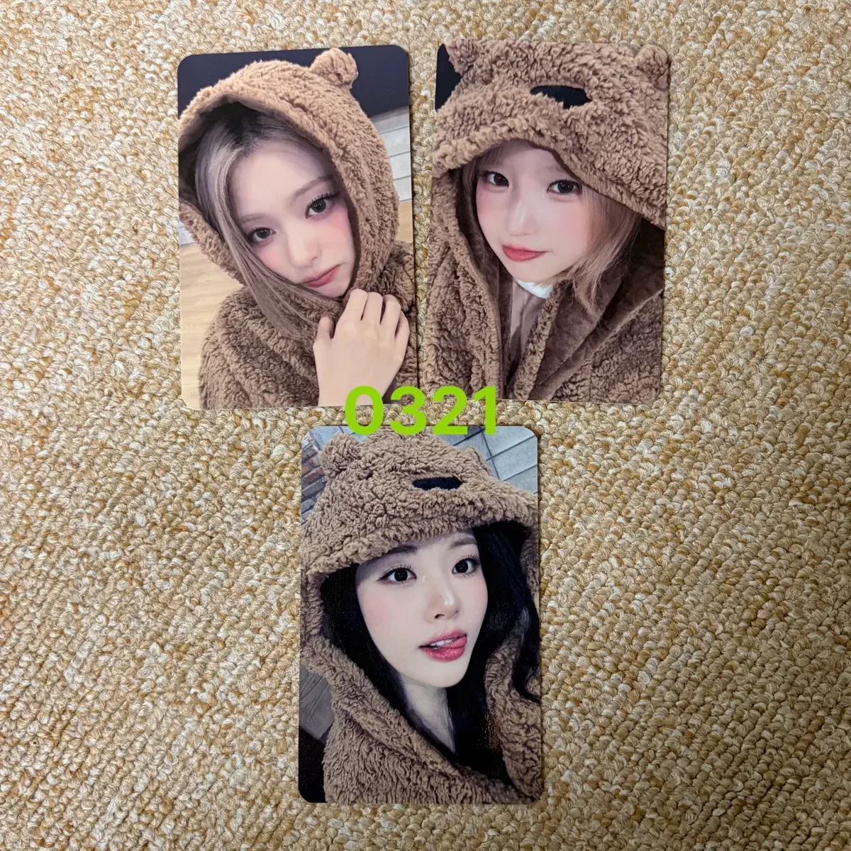 프로미스나인 후즈팬 2차 곰돌이뽀글이ver 미공포 포카 포토카드 분철 양도