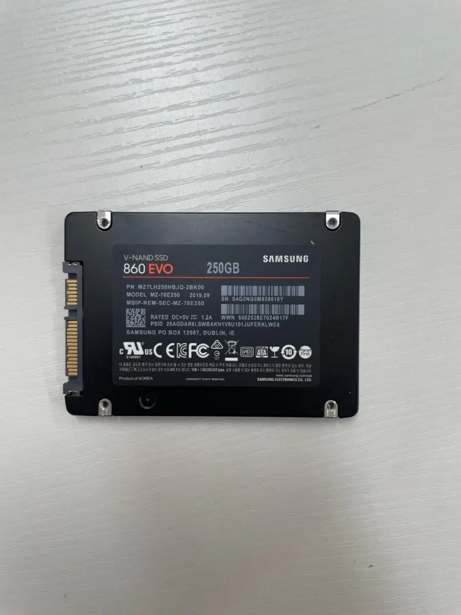 삼성전자 860 EVO SSD 250GB