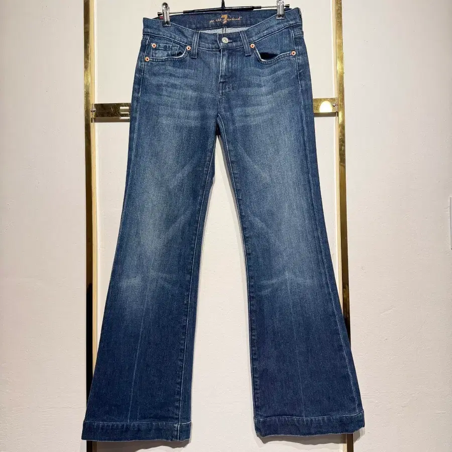 7 For All Mankind DOJO 플레어 데님 팬츠 W27